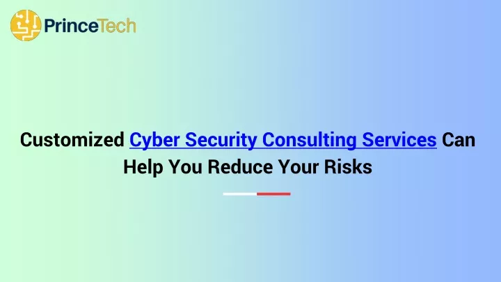 customized cyber security consulting services