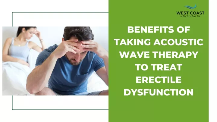 benefits of taking acoustic wave therapy to treat