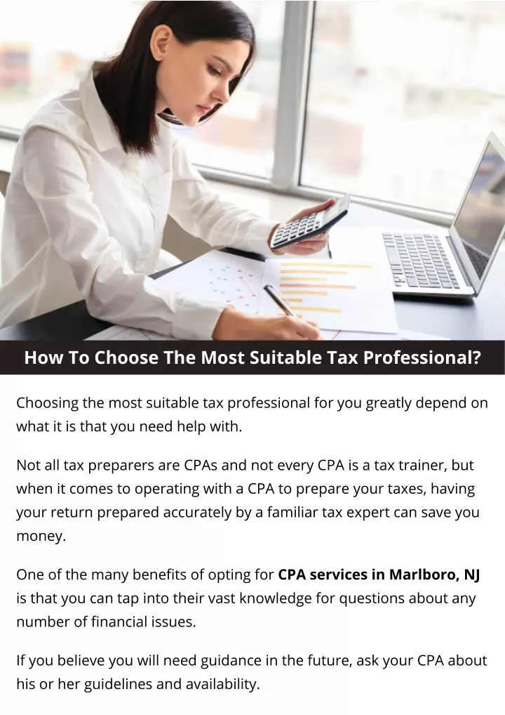 how to choose the most suitable tax professional