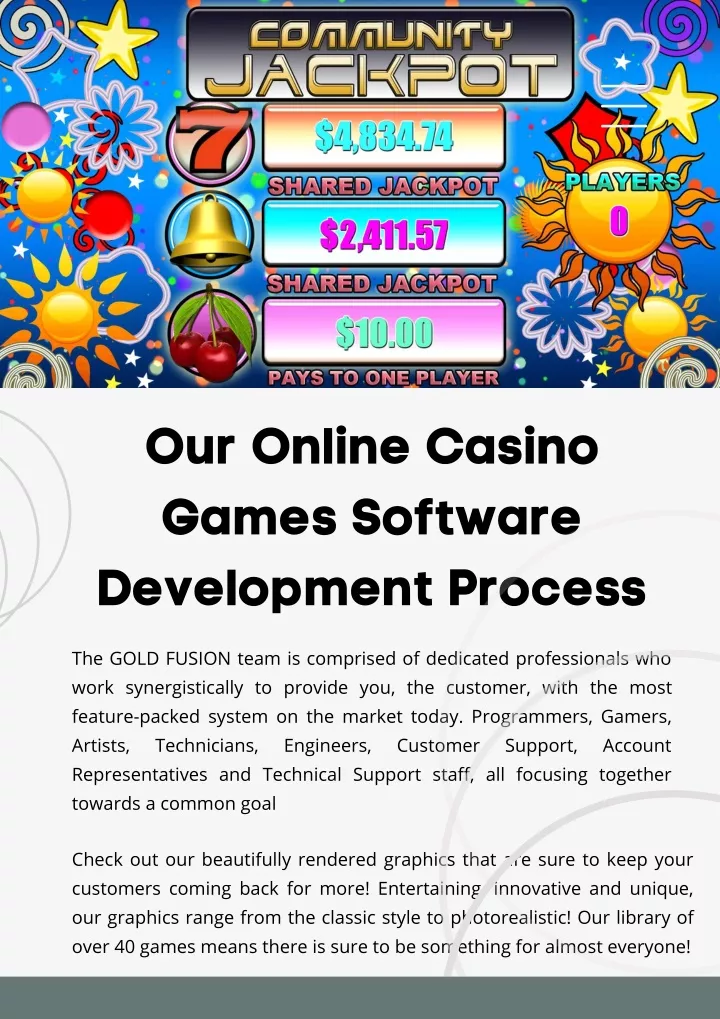 our online casino games software development