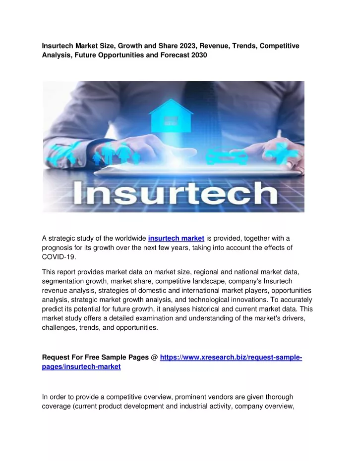 insurtech market size growth and share 2023