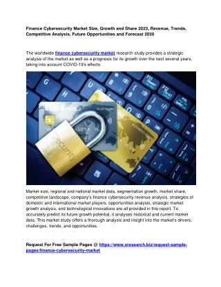 finance cybersecurity market size growth