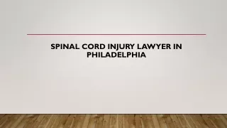 spinal cord injury lawyer Philadelphia