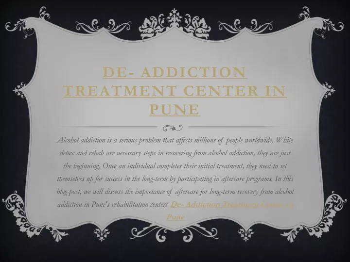 de addiction treatment center in pune