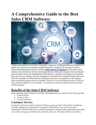 a comprehensive guide to the best sales