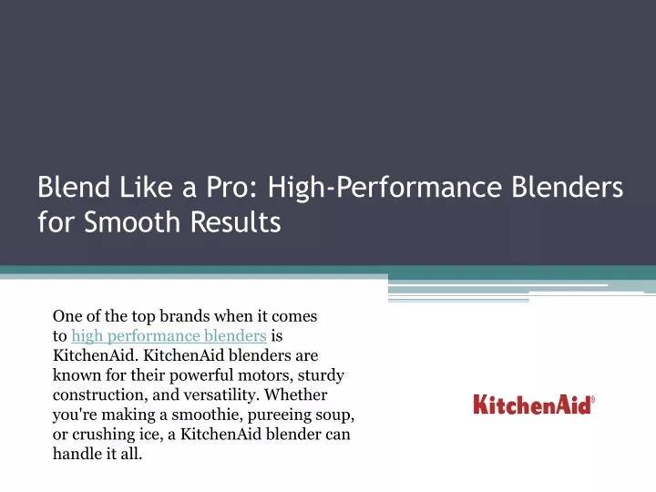 blend like a pro high performance blenders for smooth results