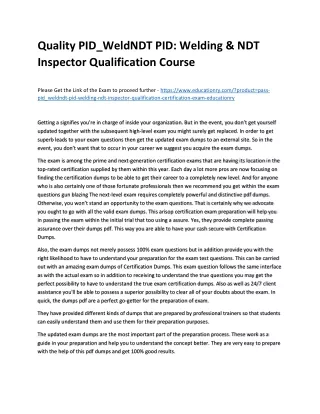 quality pid weldndt pid welding ndt inspector