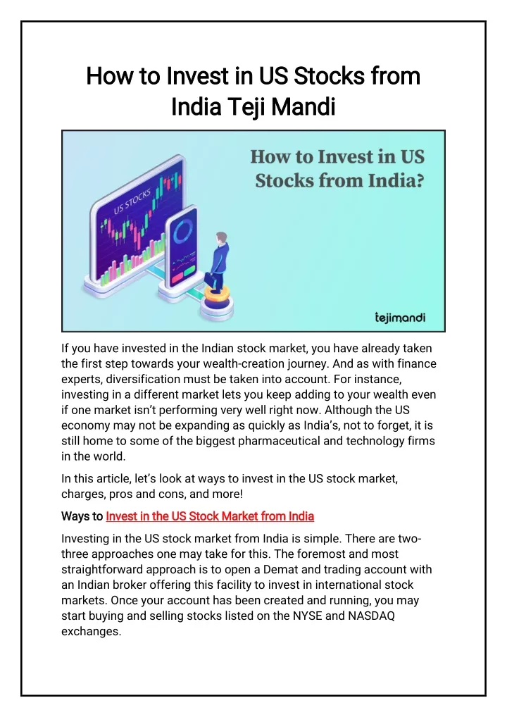 how to invest in us stocks from how to invest