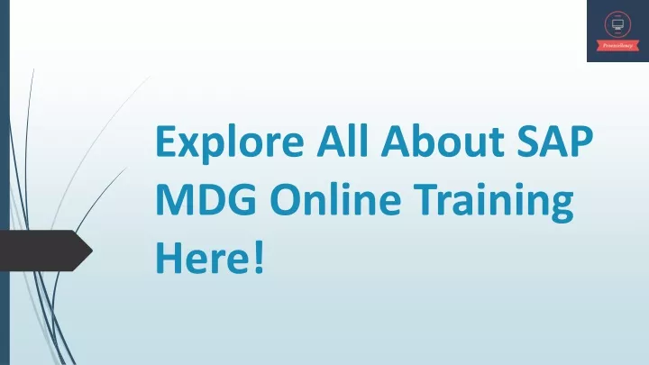 explore all about sap mdg online training here