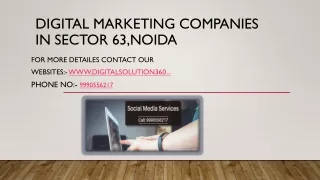 Digital Marketing Companies in Sector 63,Noida