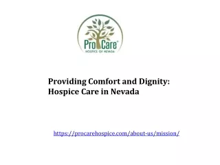 Top and Professional Hospice Care in Nevada