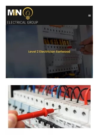 Level 2 Electrician Earlwood