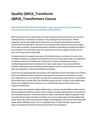 quality qm16 transformr qm16 transformers course