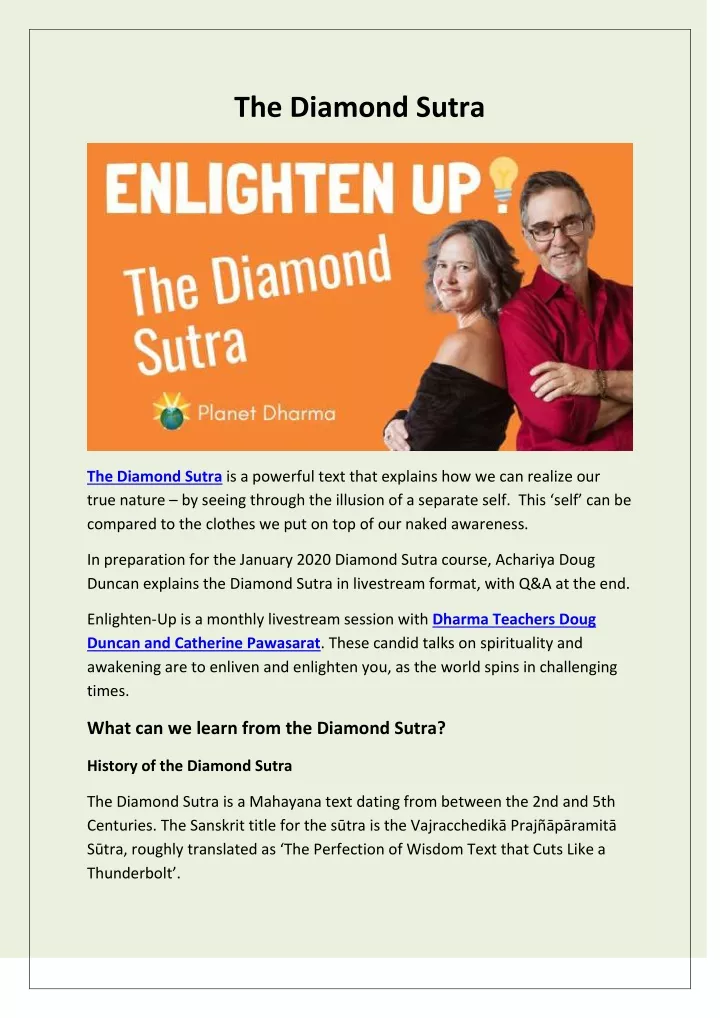 the diamond sutra