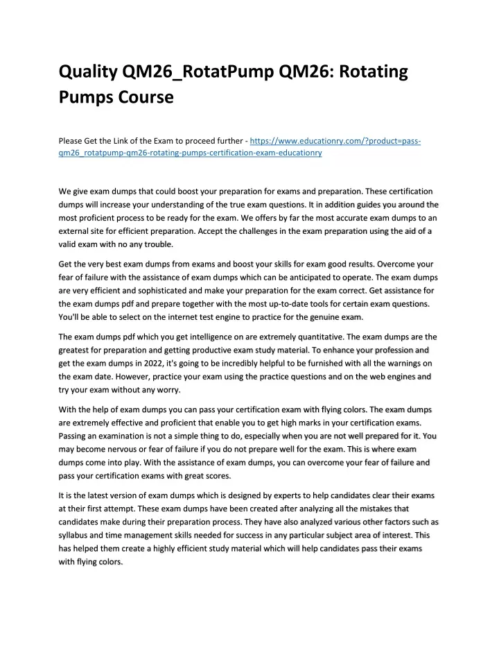 quality qm26 rotatpump qm26 rotating pumps course