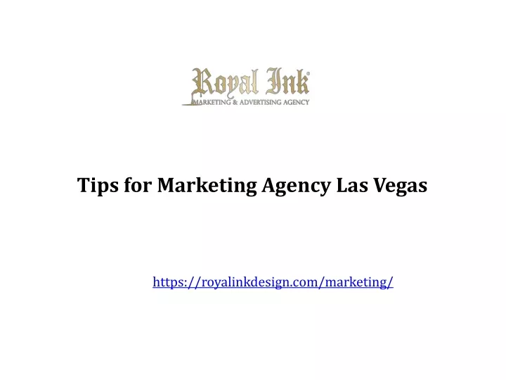 tips for marketing agency las vegas