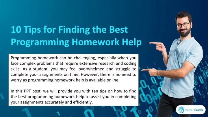 10 tips for finding the best programming homework