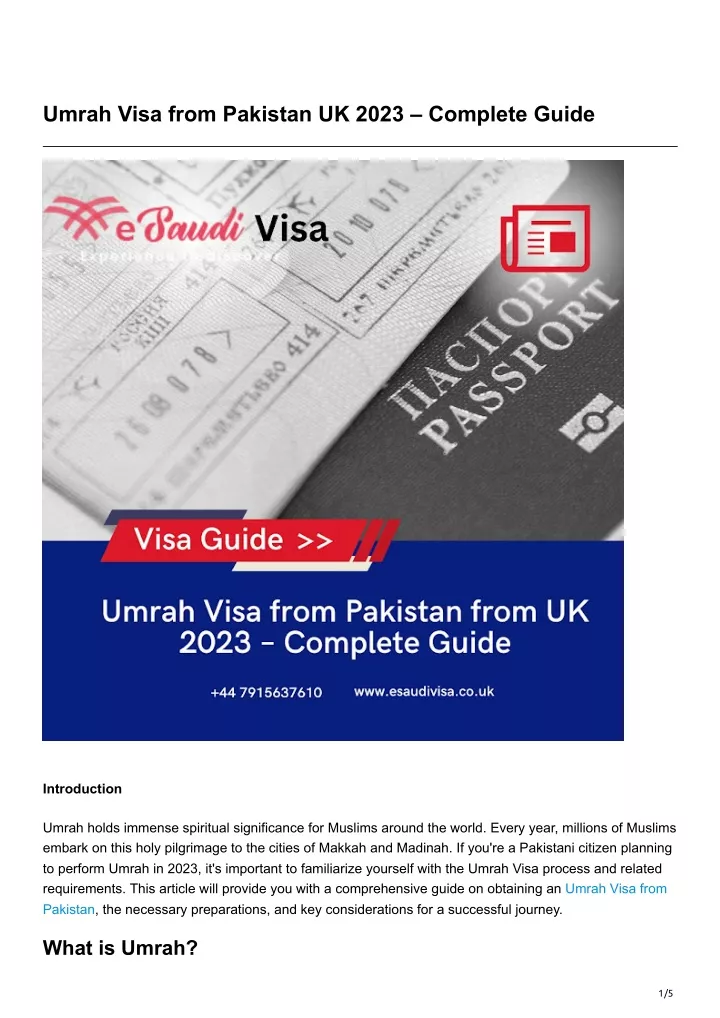 umrah visa from pakistan uk 2023 complete guide