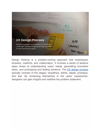UX Design Process - YUJ Designs