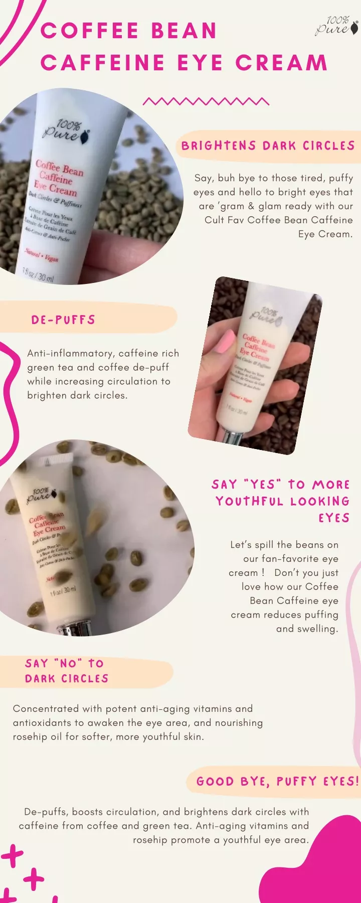 coffee bean caffeine eye cream