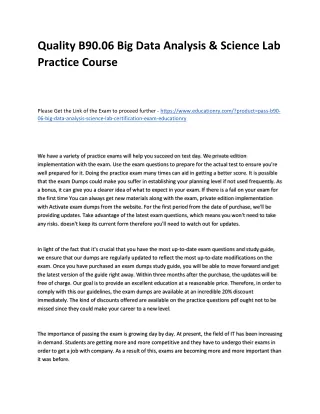 quality b90 06 big data analysis science