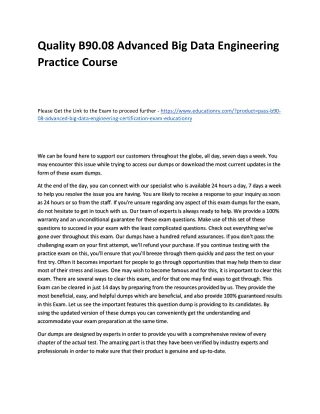 quality b90 08 advanced big data engineering