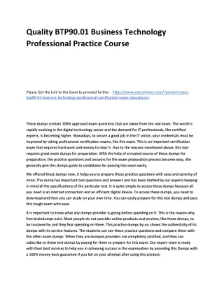quality btp90 01 business technology professional