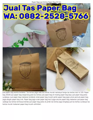 Ö88ᒿ–ᒿ5ᒿ8–5ᜪ66 (WA) Grosir Paper Bag Murah Di Bandung Paper Bag Dari Kertas Nasi