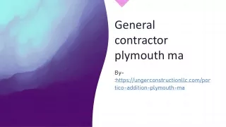 General contractor plymouth ma