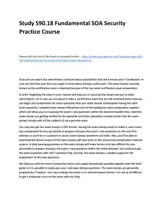 study s90 18 fundamental soa security practice