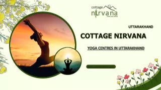 Yoga Centres In Uttarakhand