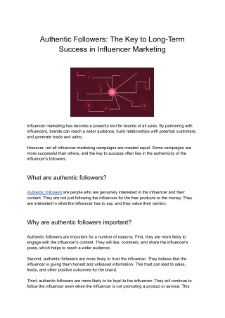 Authentic Followers_ The Key to Long-Term Success in Influencer Marketing