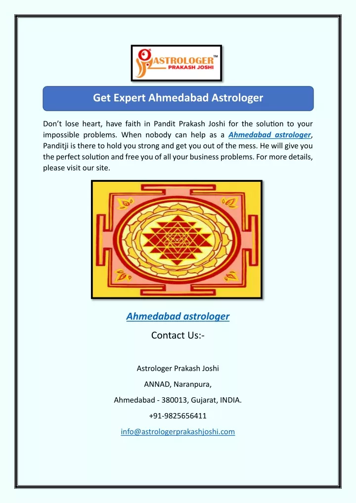 get expert ahmedabad astrologer