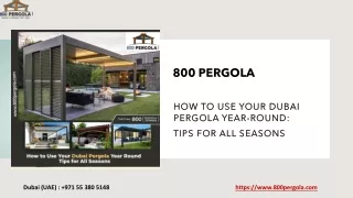 800 pergola