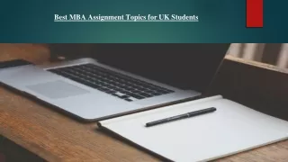 Best MBA Assignment Topics For UK Students