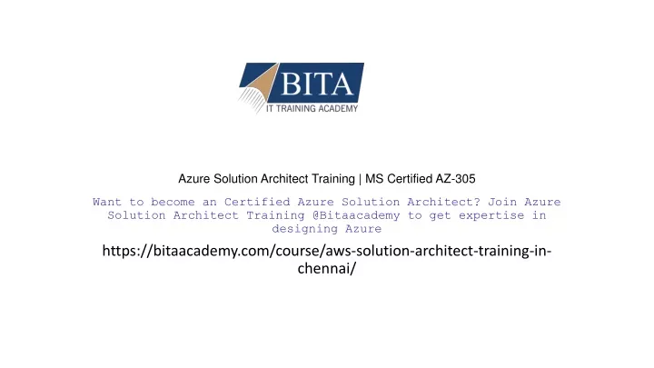 azure solution architect training ms certified az 305