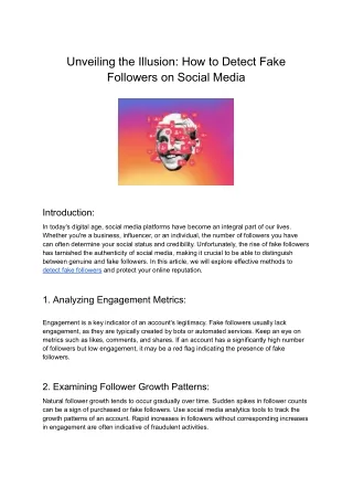 Unveiling the Illusion_ How to Detect Fake Followers on Social Media