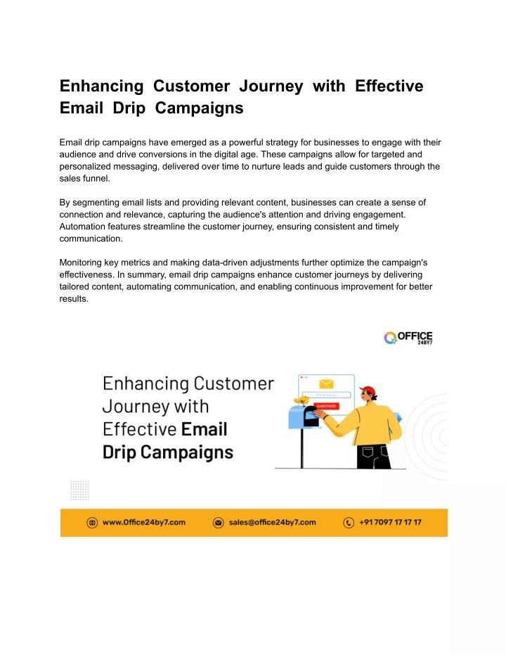 enhancing customer journey with effective email