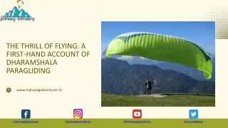 The Thrill Of Flying: A First-Hand Account Of Dharamshala Paragliding