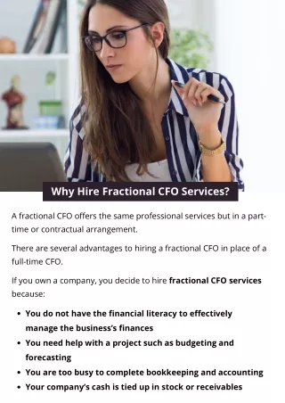 Why Hire Fractional CFO Services?