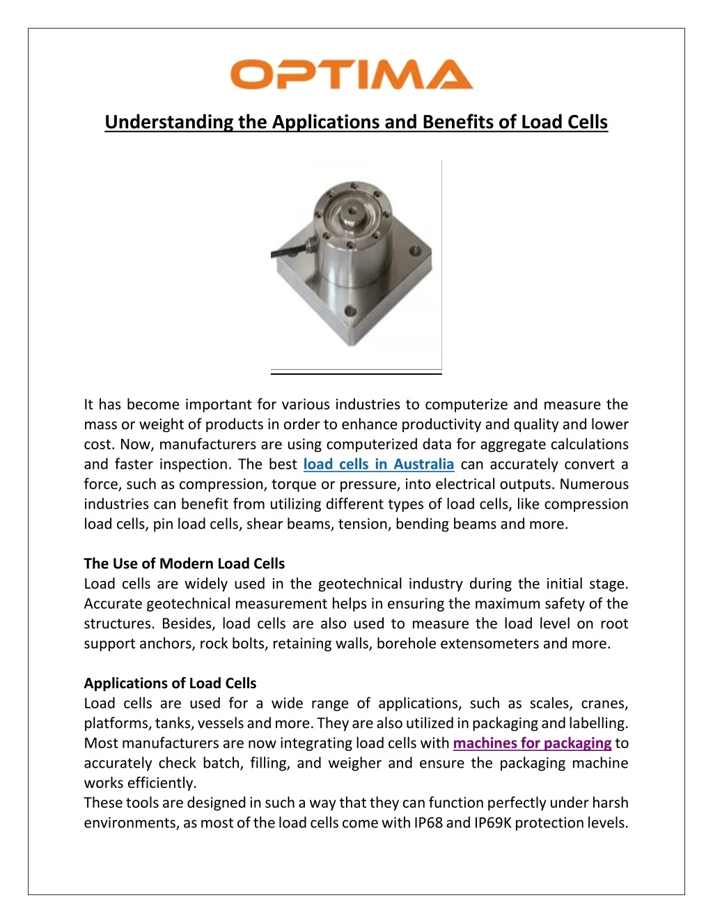 PPT - Understanding the Applications and Benefits of Load Cells ...