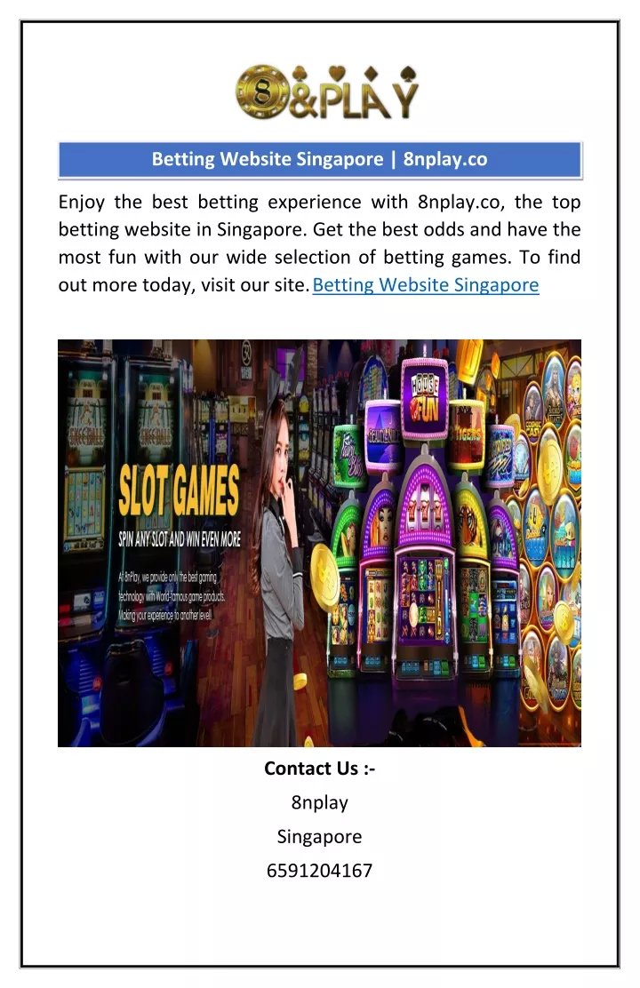 betting website singapore 8nplay co