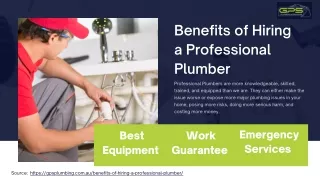 Benefits of Hiring a Professional Plumber