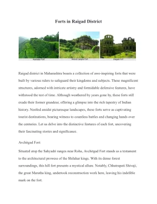 forts in raigad district
