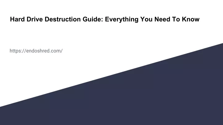 hard drive destruction guide everything you need