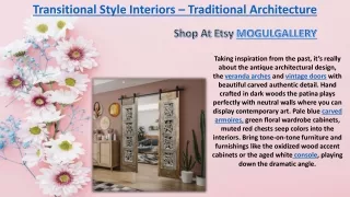 transitional style interiors traditional