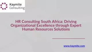 HR Consulting South Africa