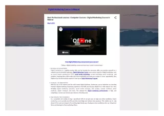 digital marketing course in meerut