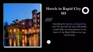 Hotels in Rapid City SD