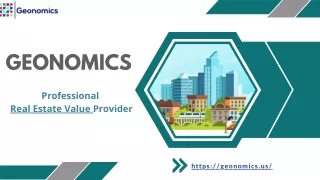 Real Estate Value-Geonomics